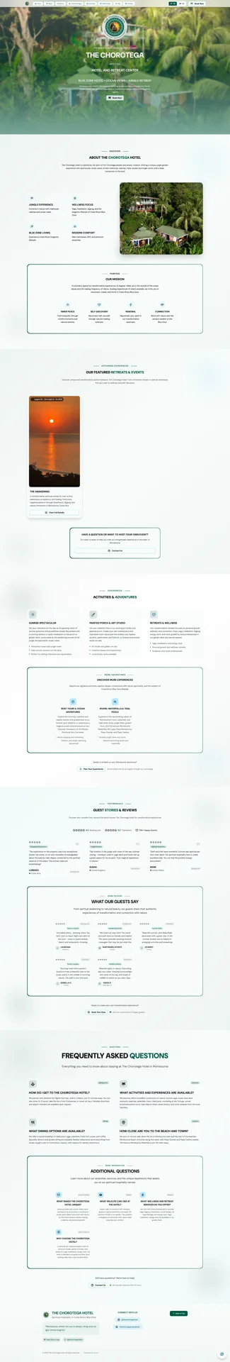 Screenshot of the The Chorotega project